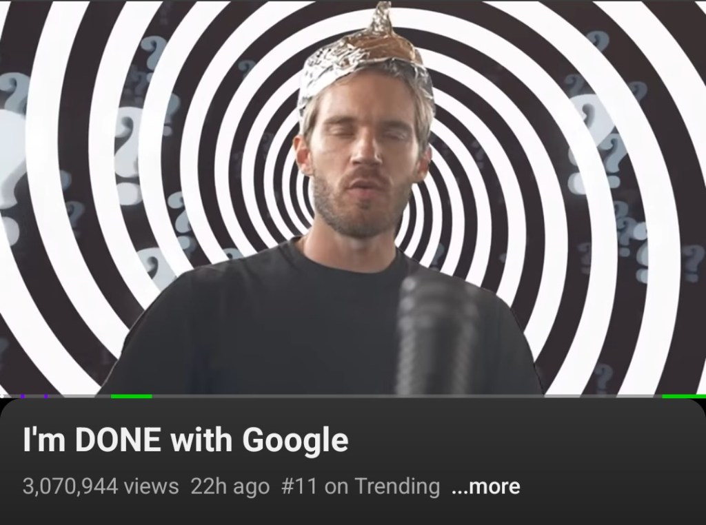 THOUGHTS ABOUT PEWDIEPIE