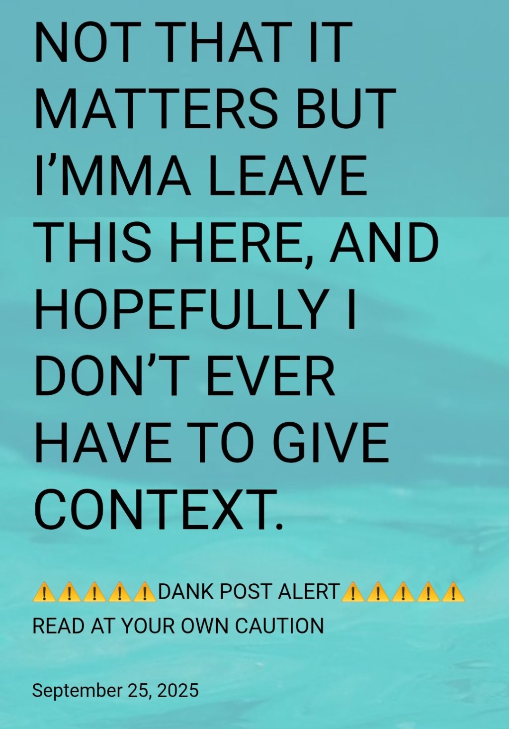 [I TOOK THE LAST POST&nbsp;DOWN]