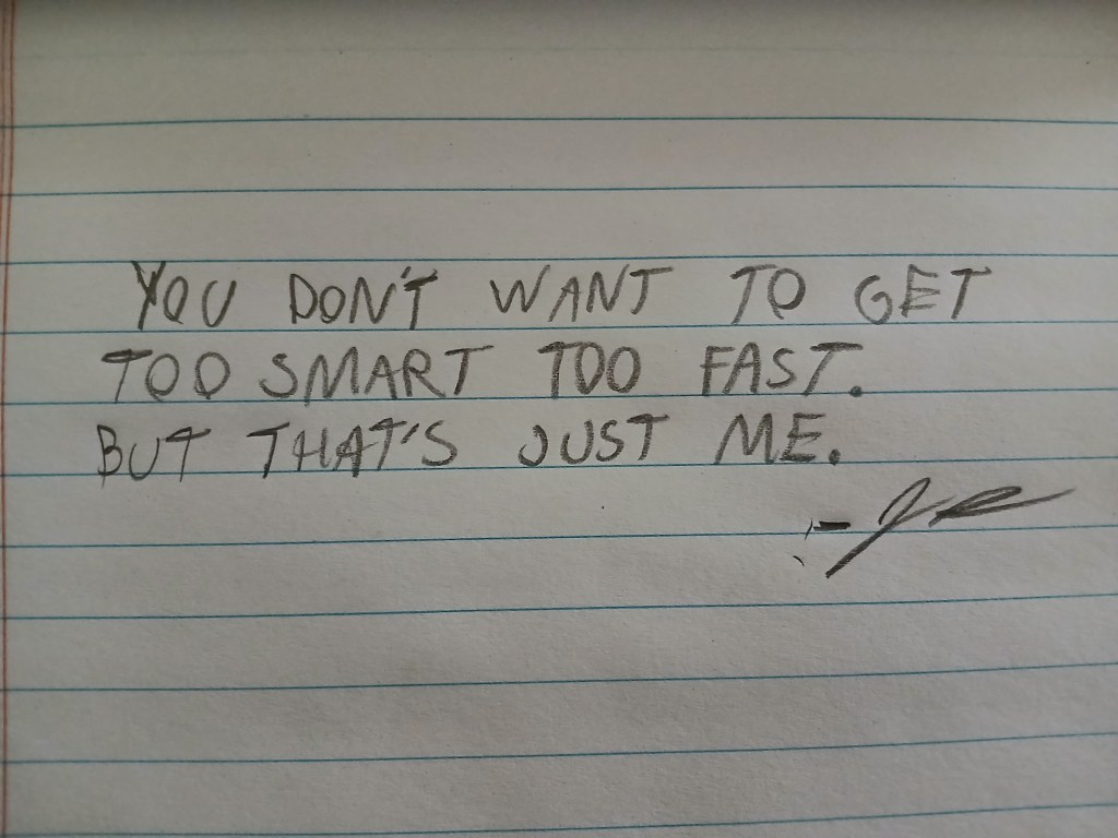 YOU DON’T WANT TO GET…